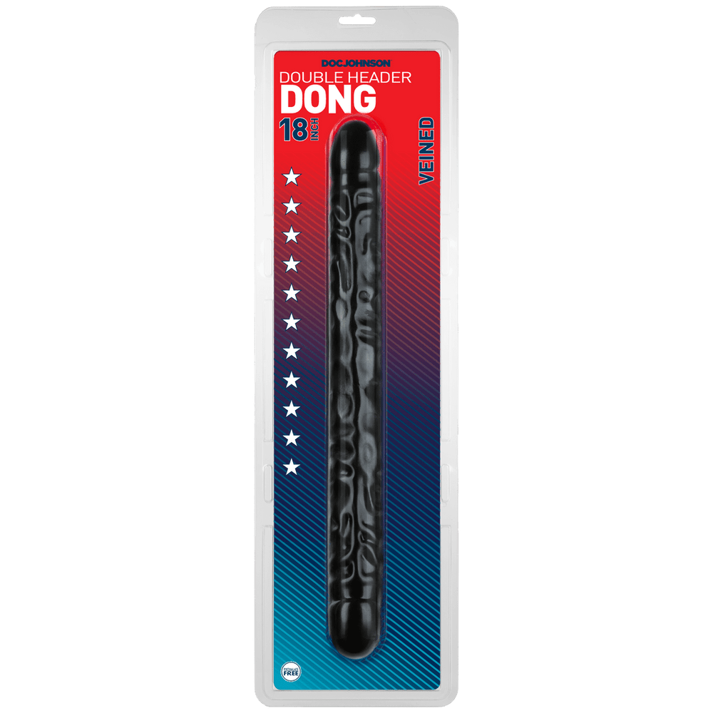 Veined Double Header - Dubbele Dildo - 45 cm - foto 6