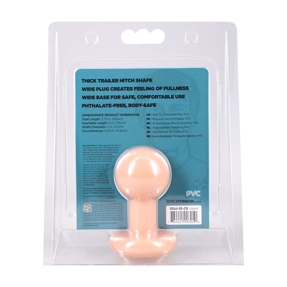 The Classic - Round Butt Plug - Cream