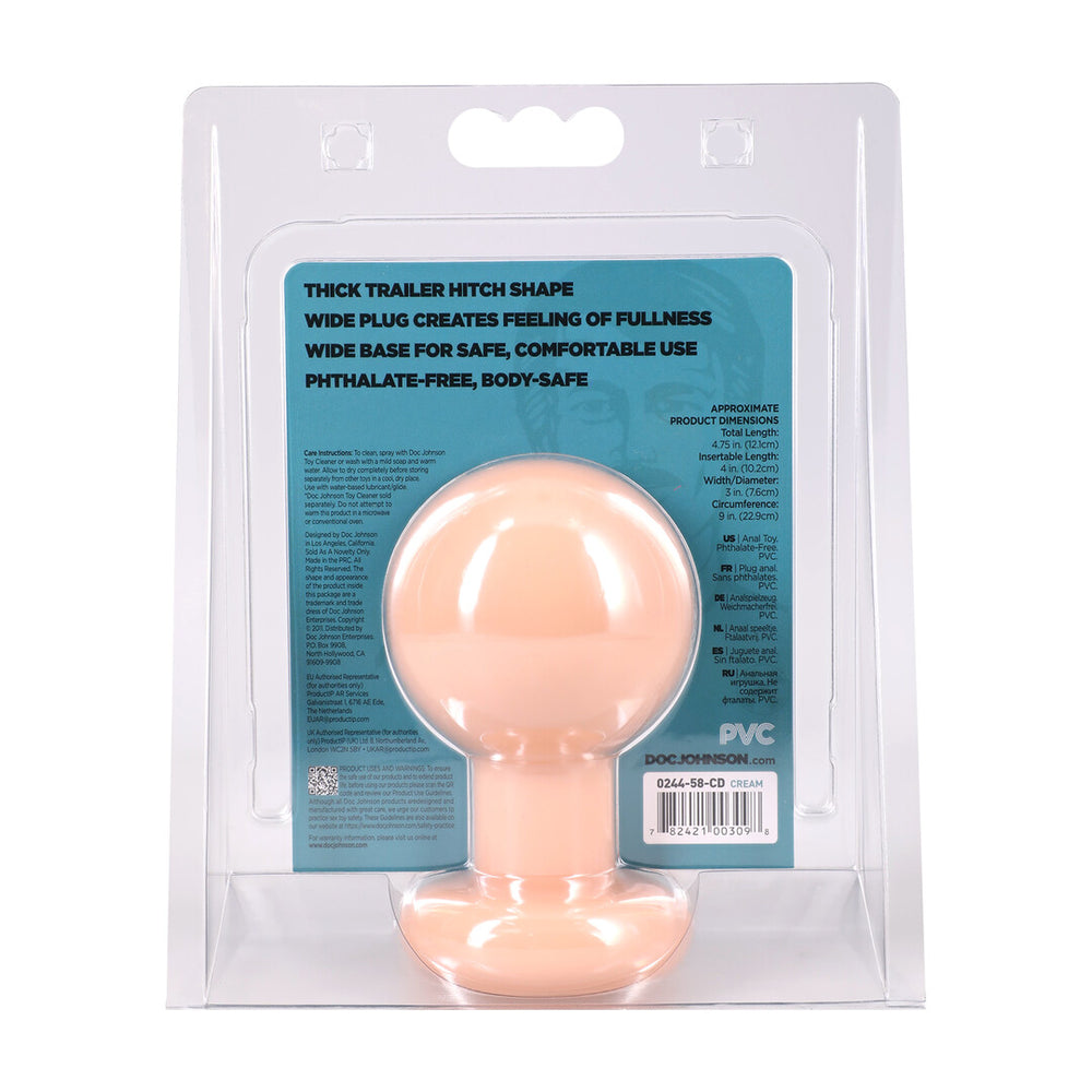 The Classic - Round Butt Plug - Cream