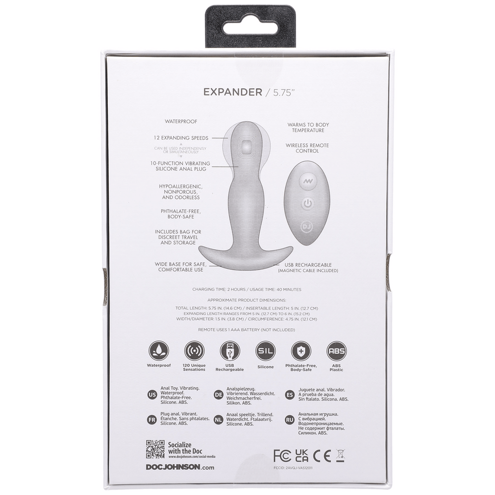 Expander - Vibrerende & Expanderende Anaal Plug - foto 9