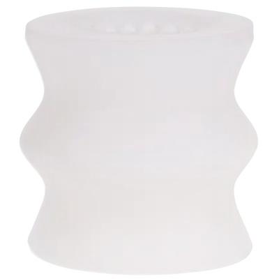 Glow Helping Head Silicone - Masturbator Sleeve - Frost / Green Glow