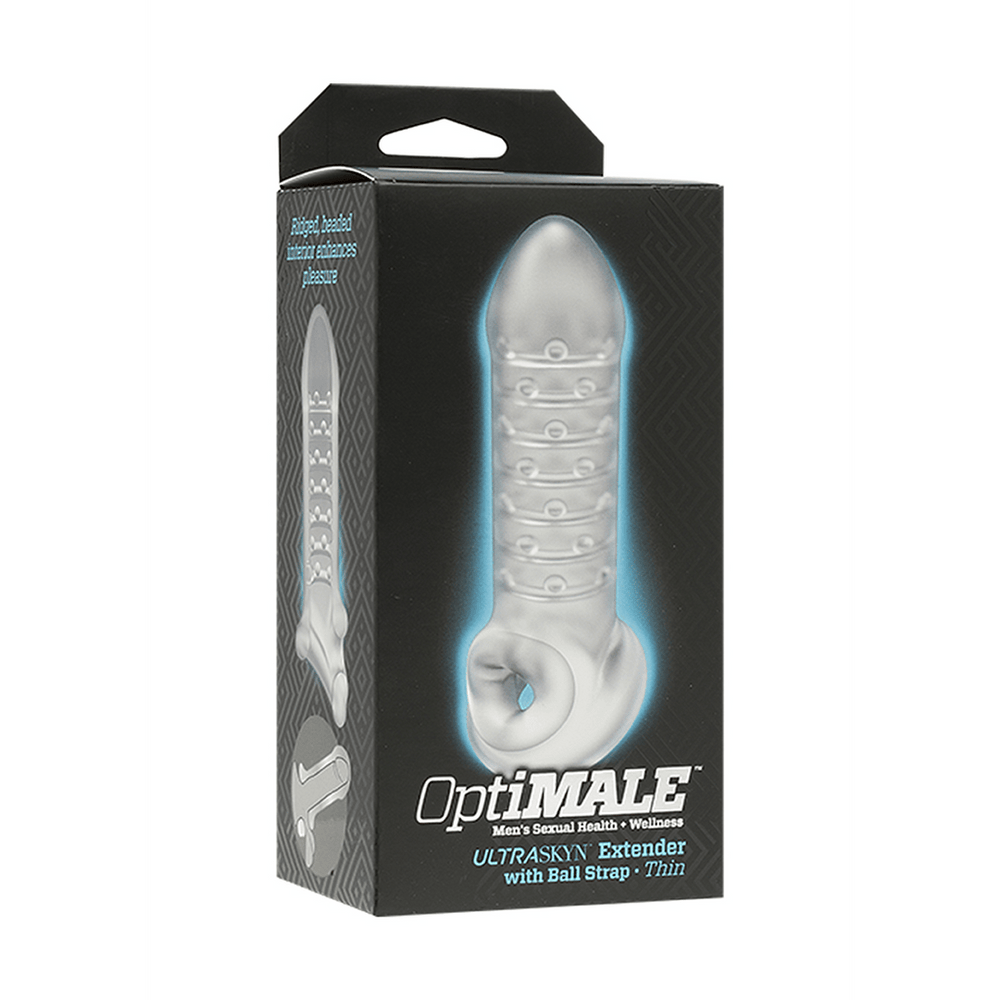 Thin Extender - Penis Sleeve met Ballstrap - 15 cm - foto 3