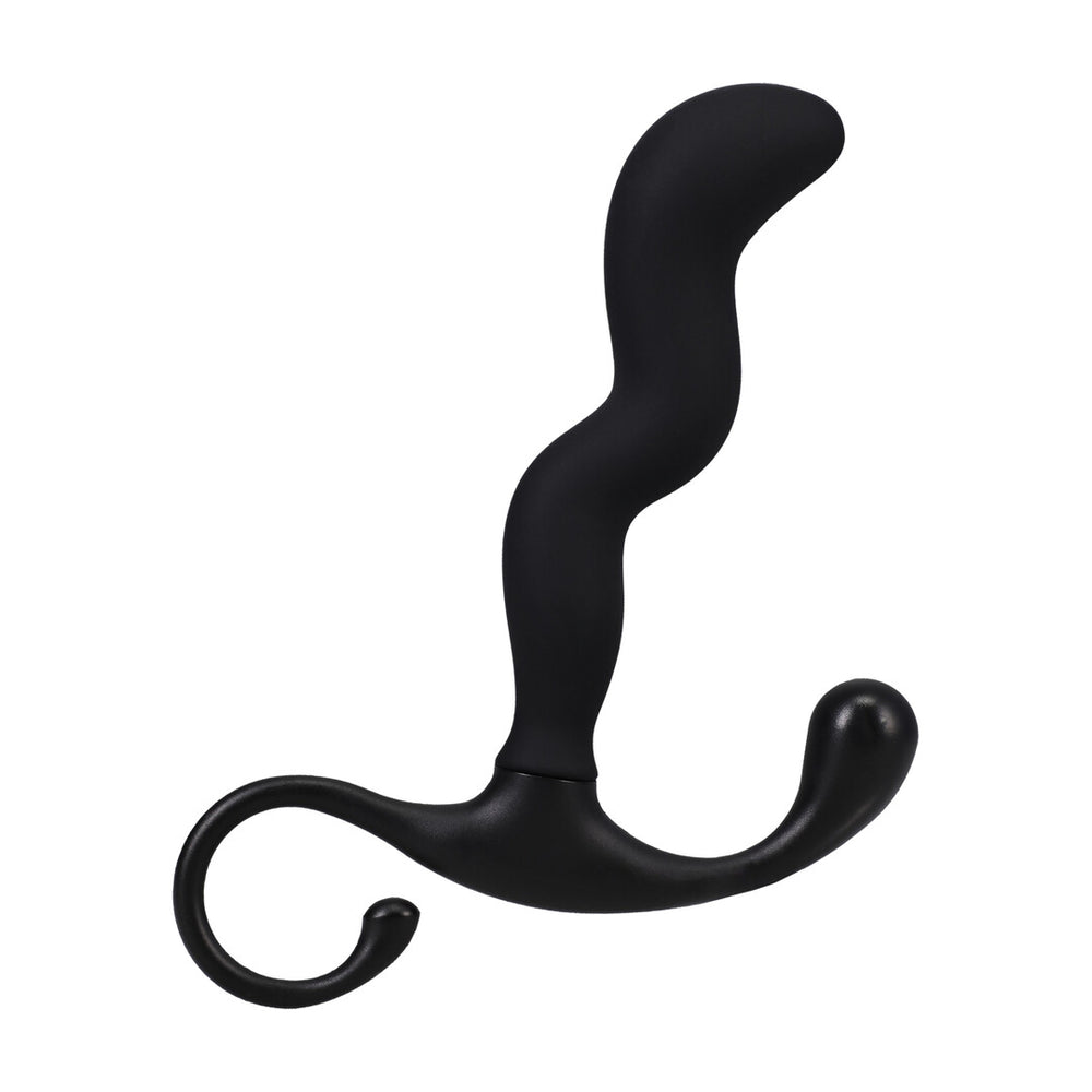Zig Zag Silicone Prostate Massager - Black