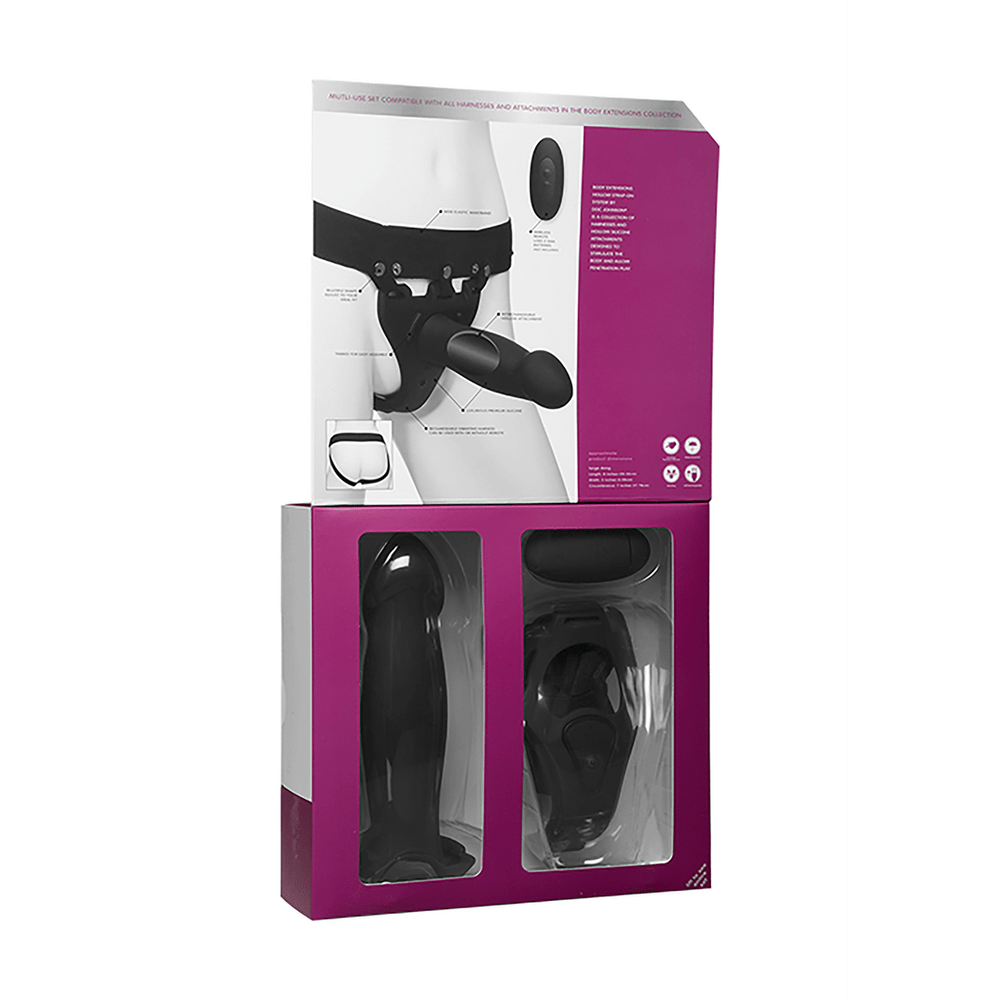 Risqu - 2-delige Hollow Siliconen Strap-On Set - foto 6