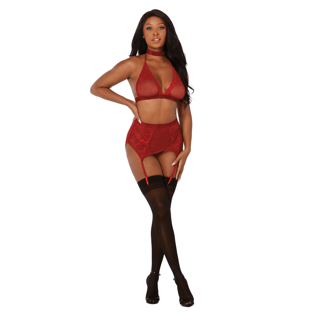 Verleidelijke 3-delige lingerie set