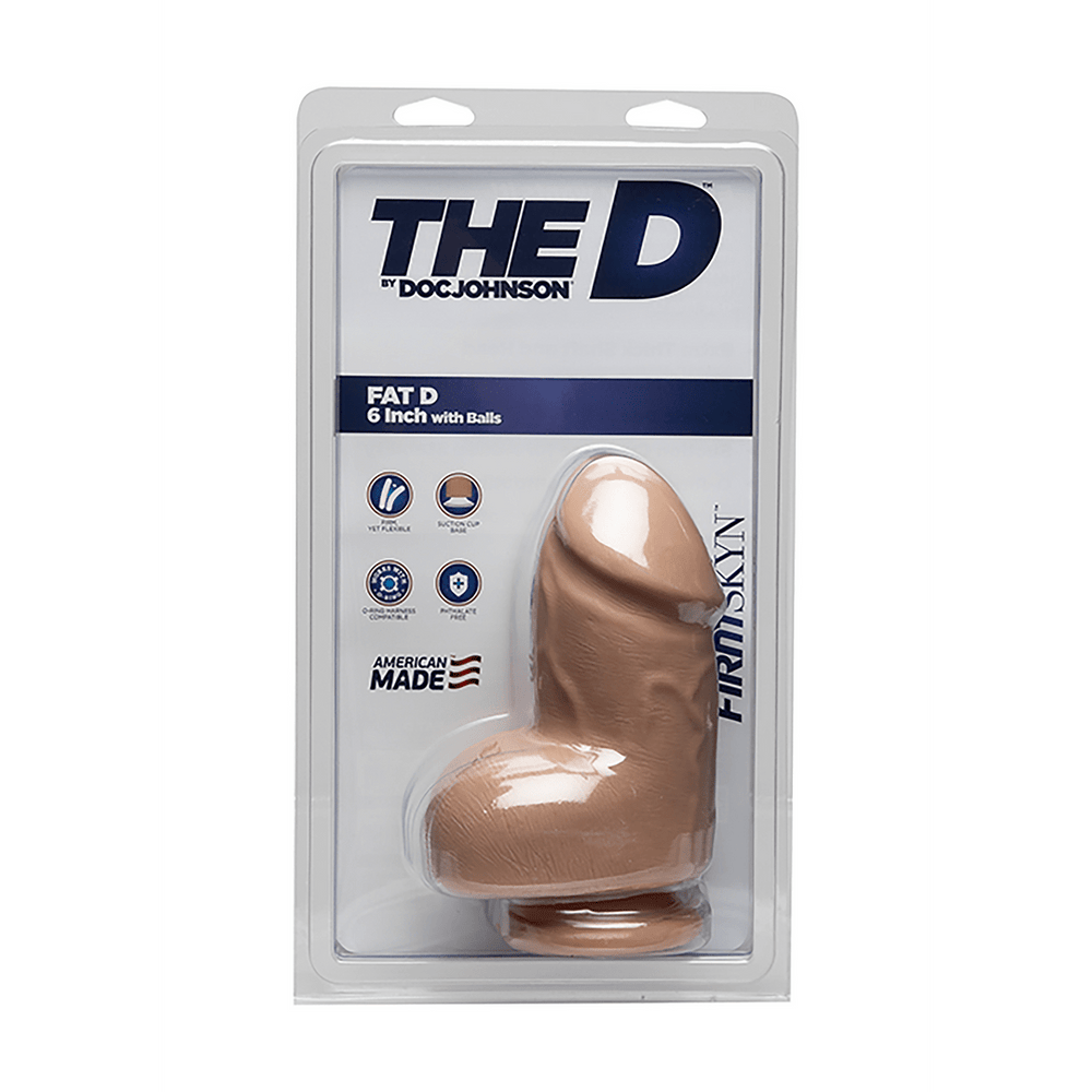 Fat D - Realistic FIRMSKYN Dildo with Balls - 6 / 15 cm - foto 2