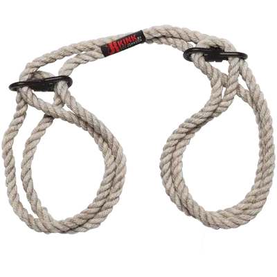 Restrain - 6mm Hemp Wrist or Ankle Cuffs - Natural