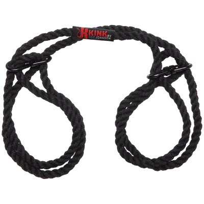 Restrain - 6mm Hemp Wrist or enkelboeien - Black