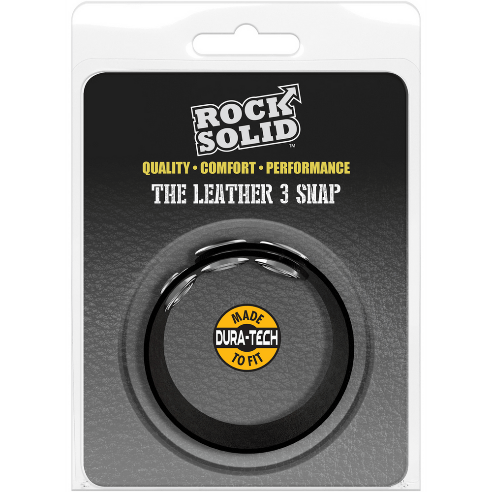 The Leather 3 Snap - Leather Cockring - foto 6