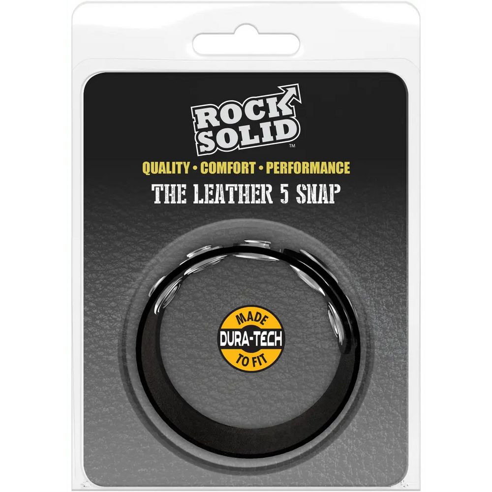 The Leather 5 Snap - Leather Cockring - foto 5