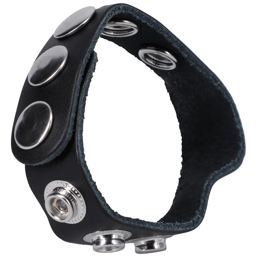 The Leather 5 Snap - Leather Cockring - foto 2