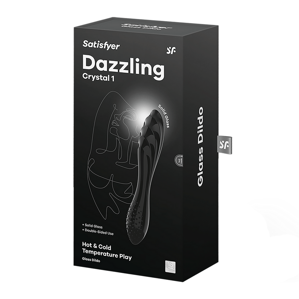 Satisfyer - Dazzling Crystal 1 - Glas Dildo - Zwart - foto 3