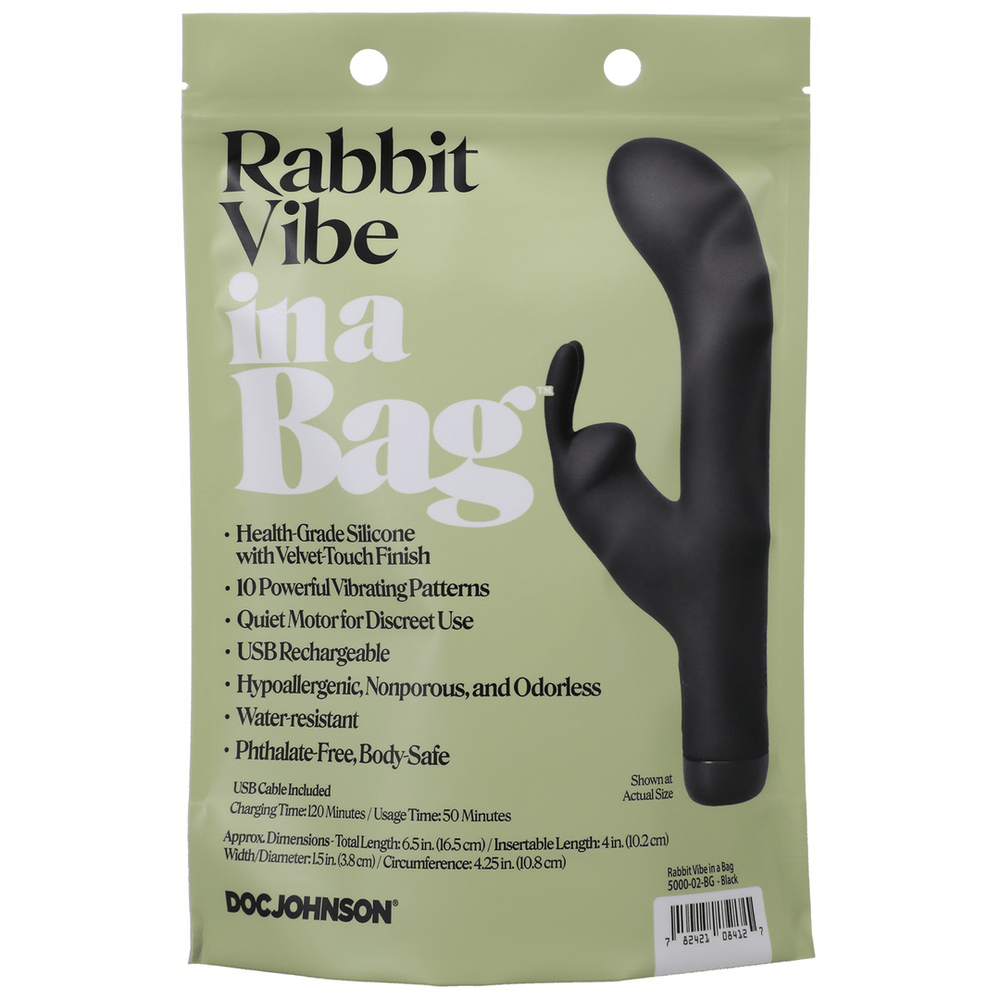 Doc Johnson - Rabbit Vibrator - Zwart - foto 2