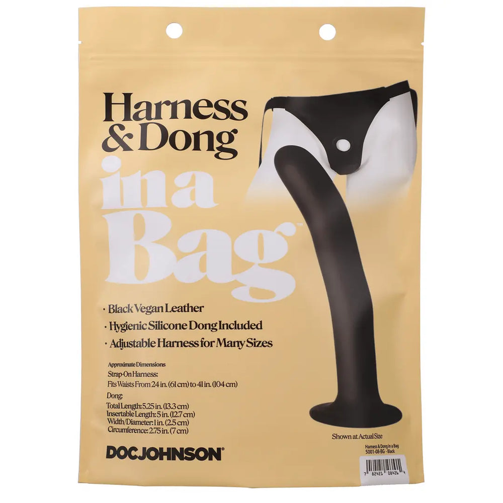 Doc Johnson - Harnas & Dildo - 13 cm - foto 4