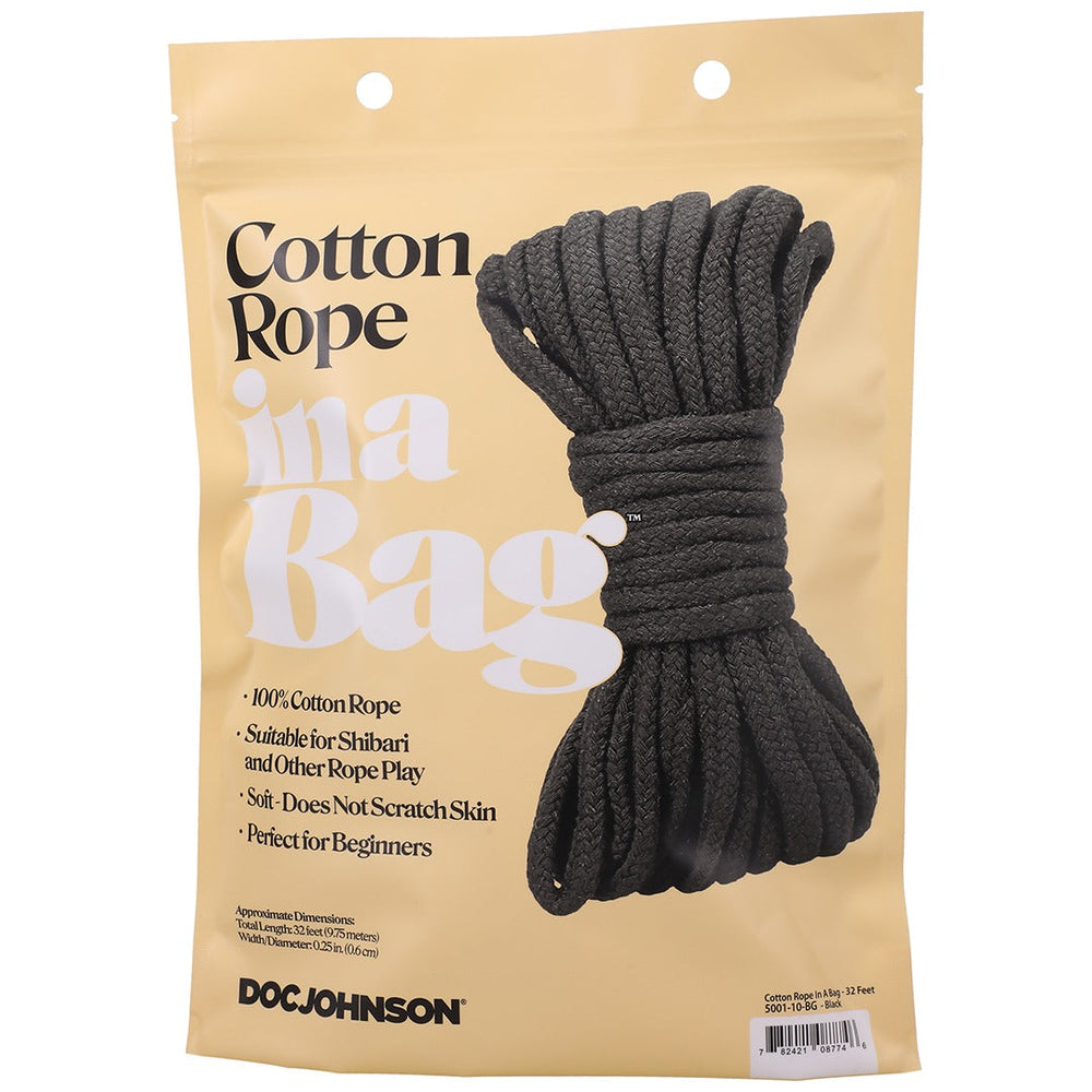 Cotton Rope - 32 ft - Black - foto 4