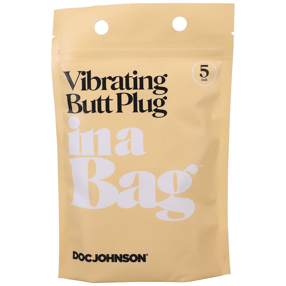 Doc Johnson - vibrerende butt plug 12 cm - zwart