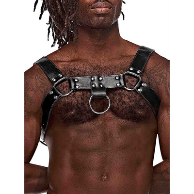 Ram - Imitation Leather Harness - One Size - Black