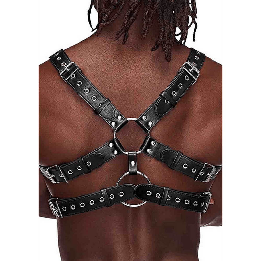 Gemini - Imitation Leather Harness - One Size - Black - foto 3