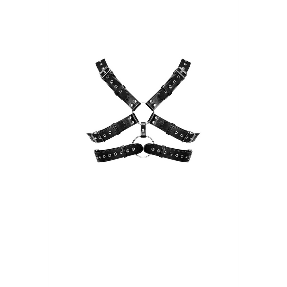 Gemini - Imitation Leather Harness - One Size - Black - foto 2