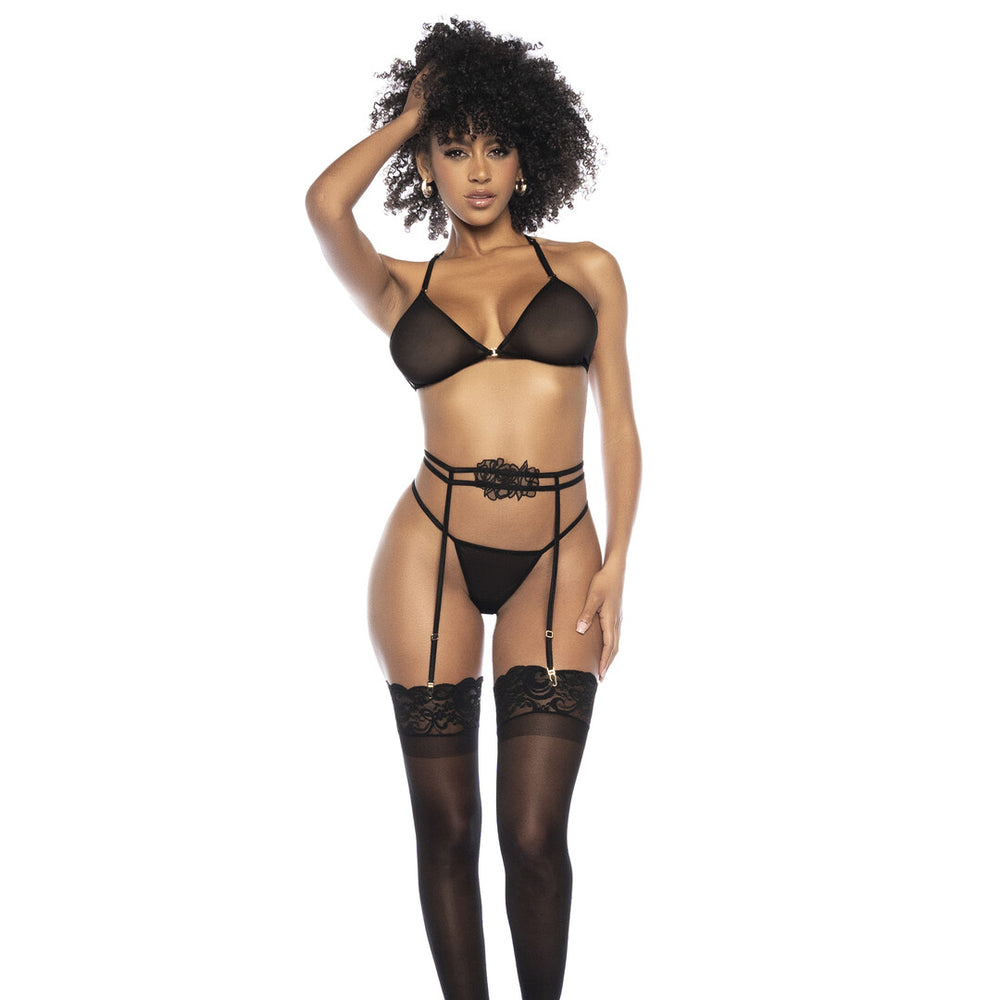 Drie-delige set - S/M - Zwart