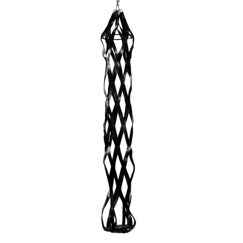 Hangende leren strap kooi