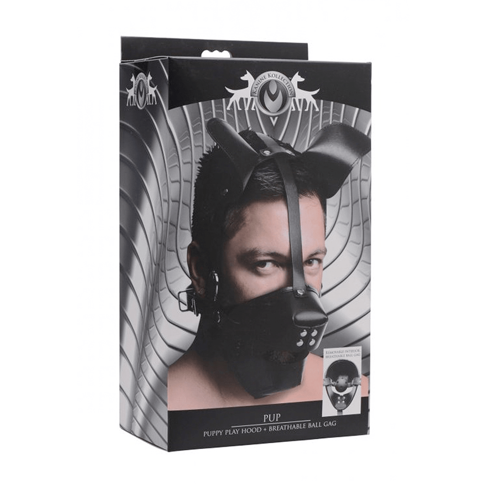 Pup - Puppy Play Masker + Ball Gag - foto 4