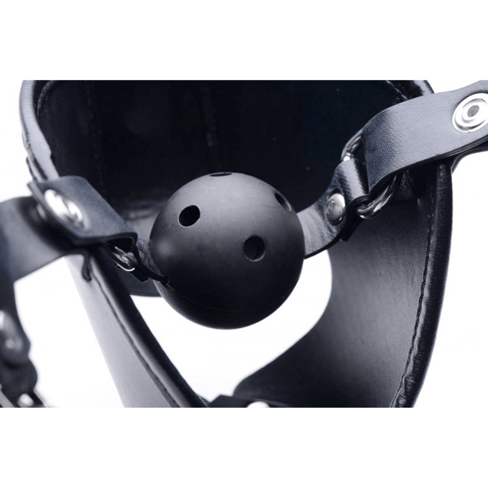 Pup - Puppy Play Masker + Ball Gag - foto 3