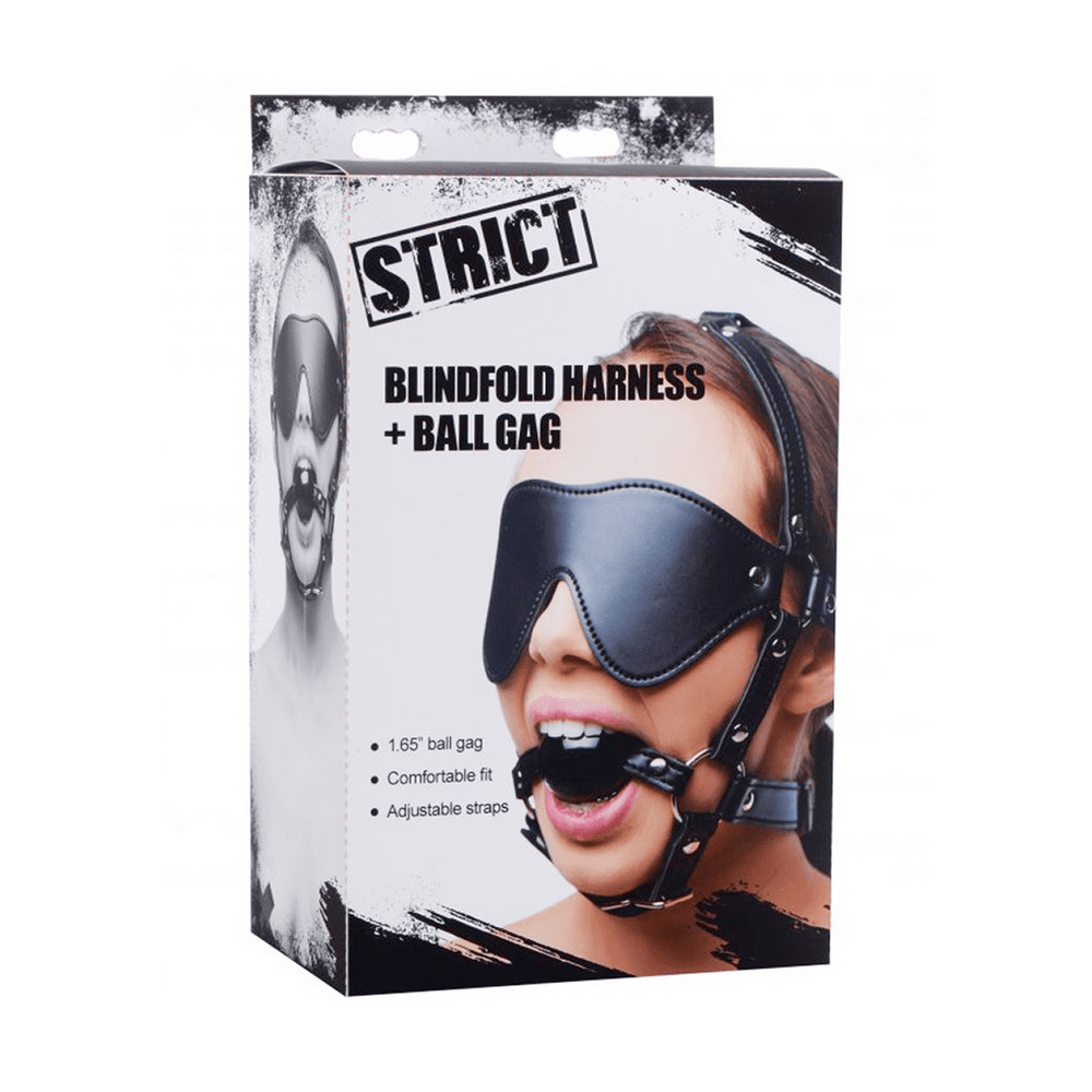Oogmasker Harnas met Ball Gag - foto 3