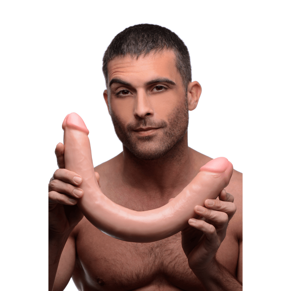 Realistische Dubbele Dildo - 44,5 cm - Flesh - foto 5