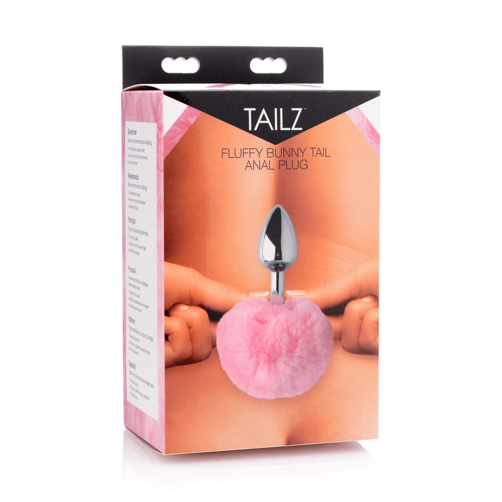 Fluffy Bunny Tail - Anal Plug - Pink - foto 3