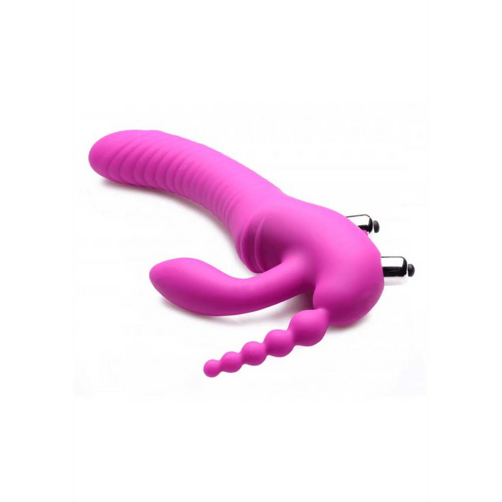 Regal Rider - Triple Vibrating Strapless Strap-On - foto 6