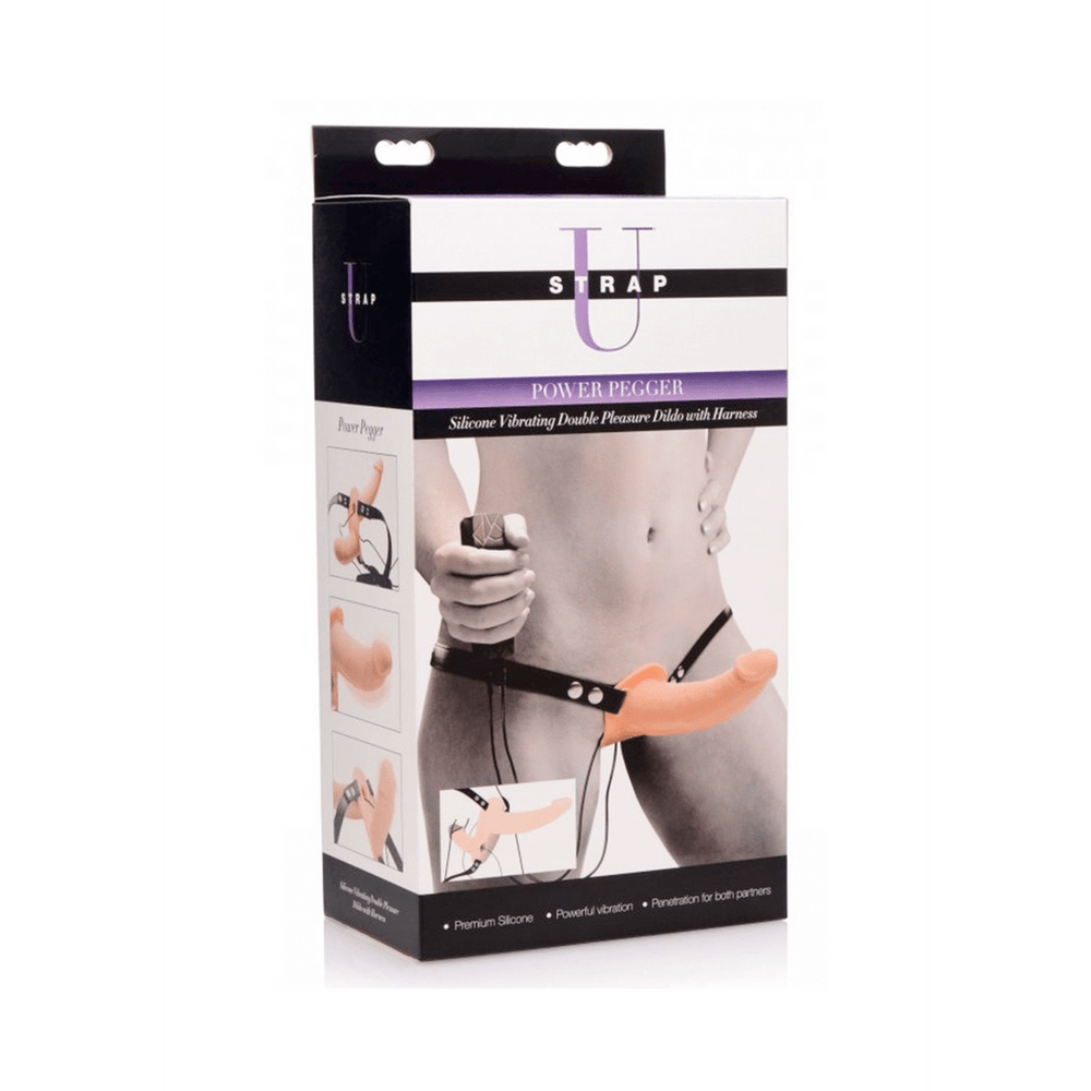 Supreme Pleasure - Vibrerende Dubbele Dildo met Harnas - foto 12