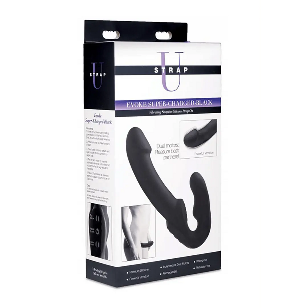 Evoke Super Charged - Vibrerende Strapless Dildo - foto 4