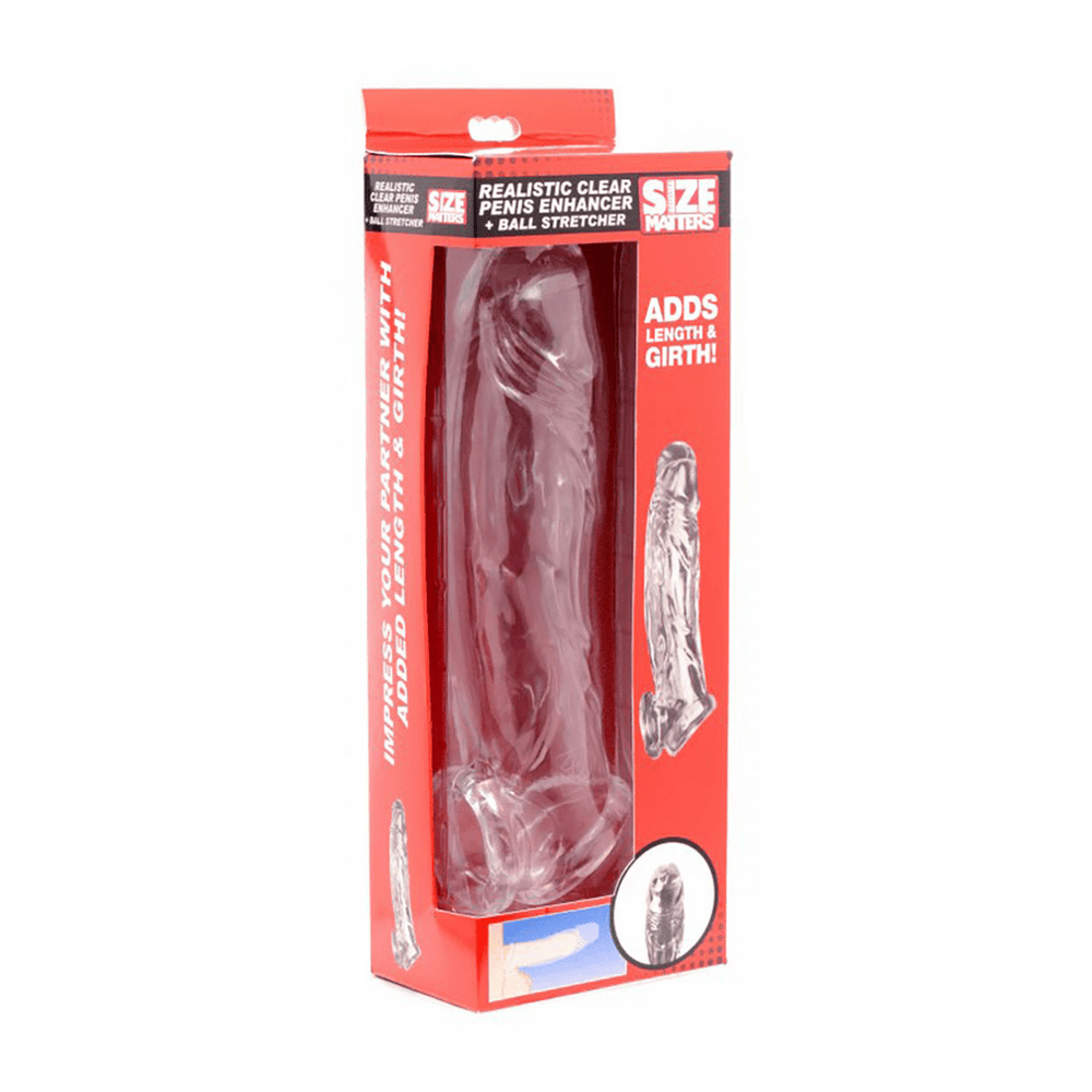 Realistische Penis Sleeve met Ball Stretcher - foto 3