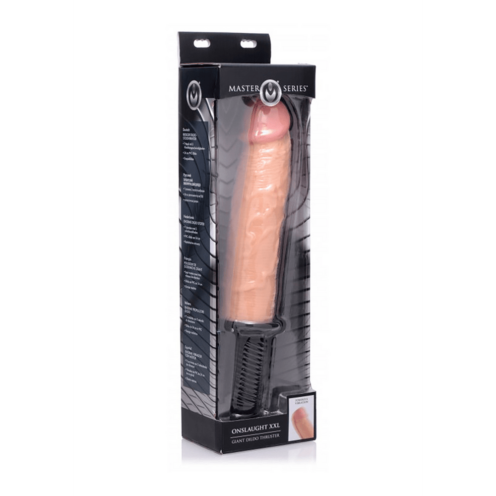 Onslaught - XXL Vibrating Dildo Thruster - foto 3