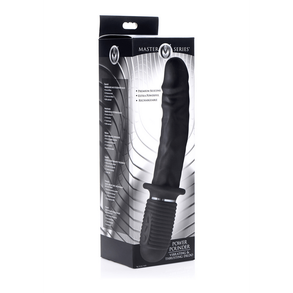 Power Pounder - Vibrerende en Stotende Siliconen Dildo - foto 5