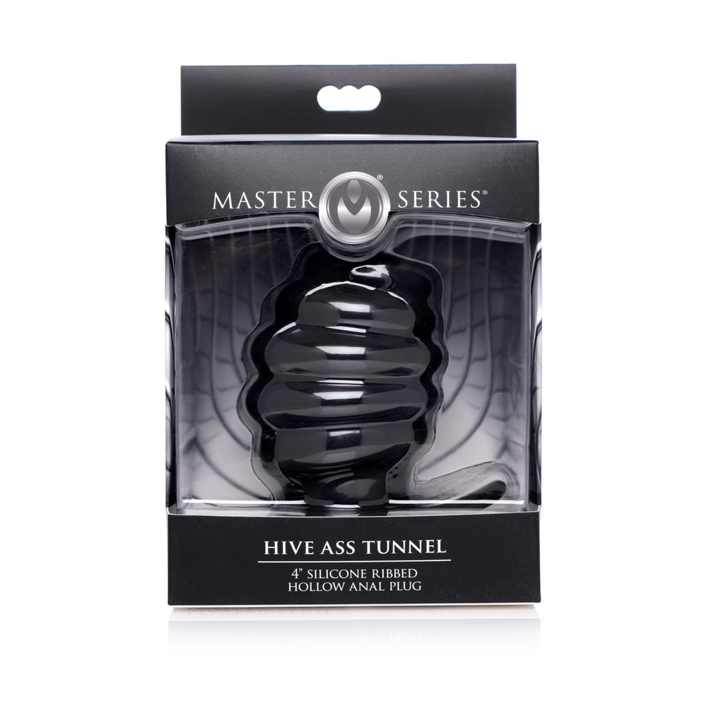 Hive Ass Tunnel - Geribbelde Holle Anaal Plug - Large - foto 3