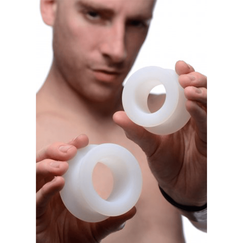 Stretch Master - 2-delige Siliconen Anaal Ringen Set - foto 5