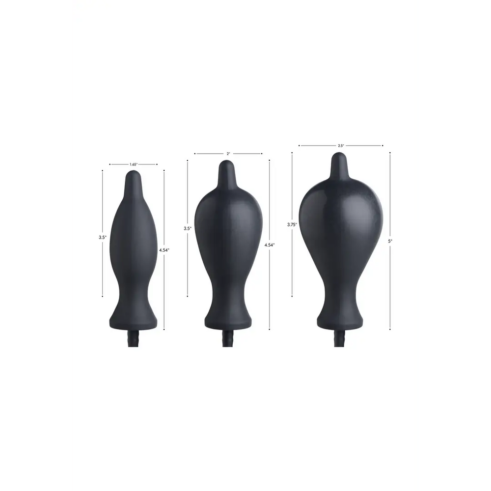 Dark Inflator - Siliconen Opblaasbare Buttplug - foto 2