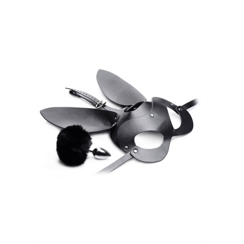 Bunny Tail - Anaalplug en Masker Set