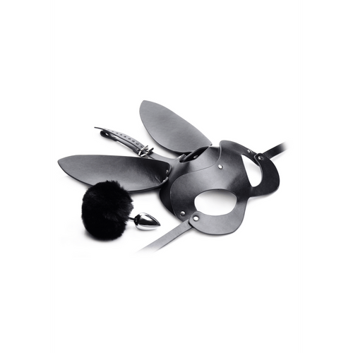 Bunny Tail - Anaalplug en Masker Set