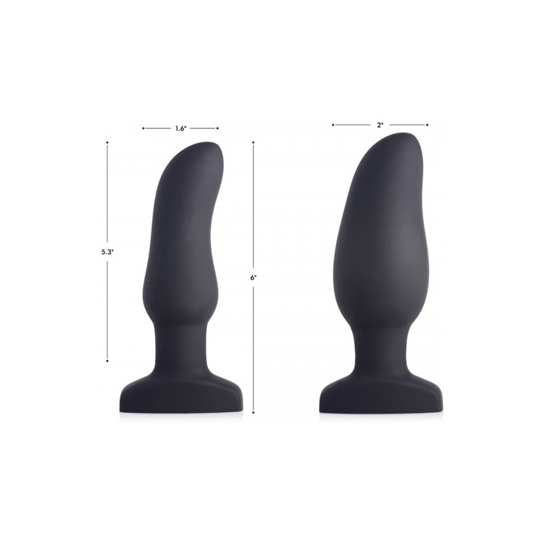Opblaasbare Curved Vibrerende Butt Plug - foto 2