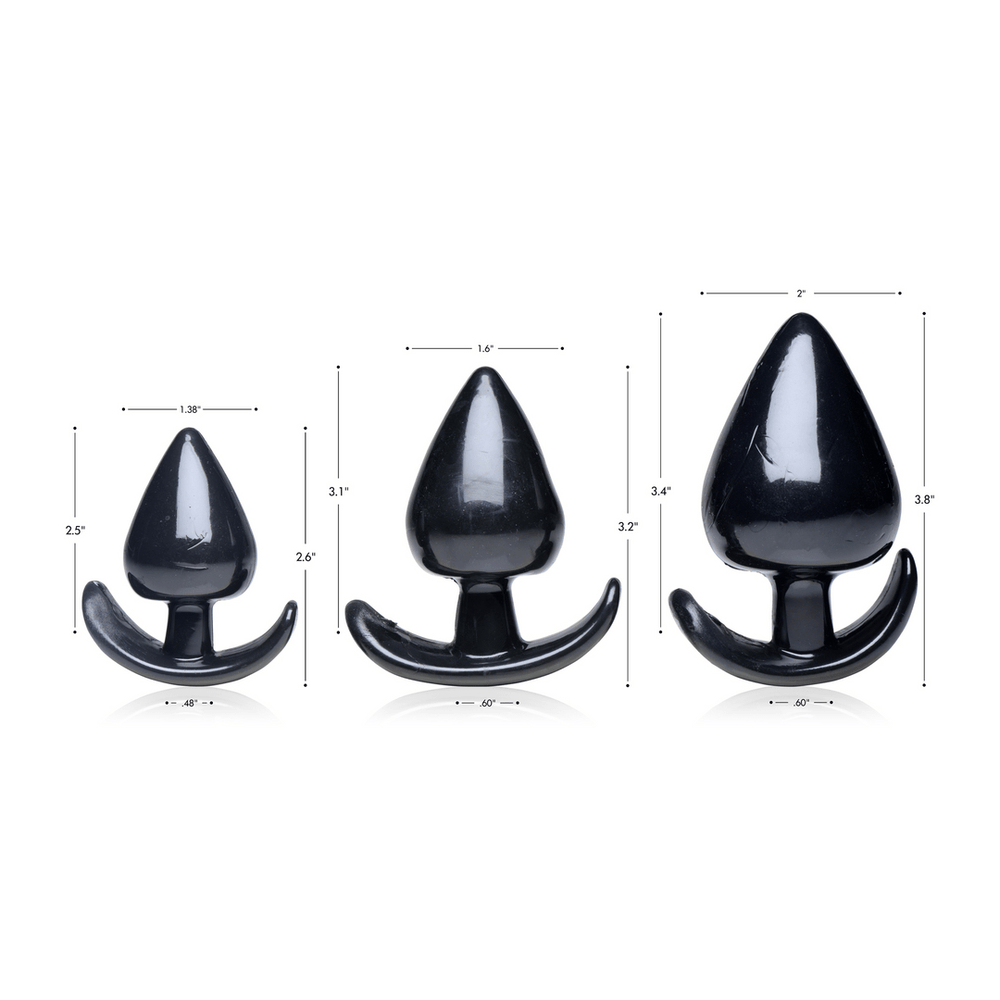 Triple Spades - 3 Piece Anal Plug Set - foto 2