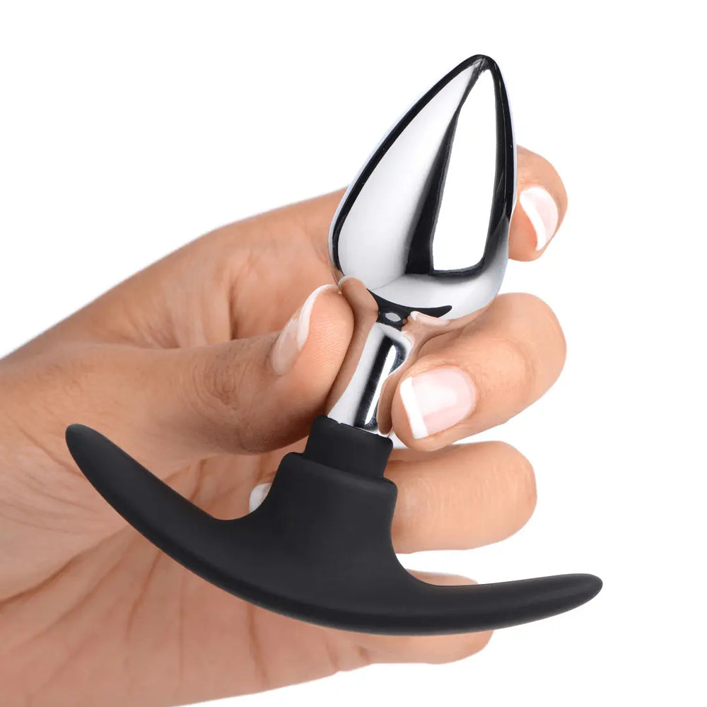 Dark Invader - Metal and Silicone Anal Plug - foto 2