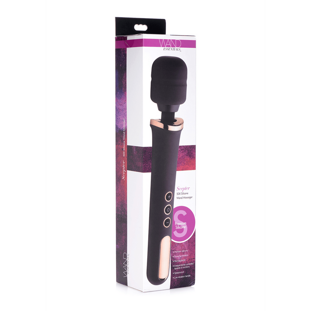 Scepter - Silicone Wand Massager - Black - foto 3