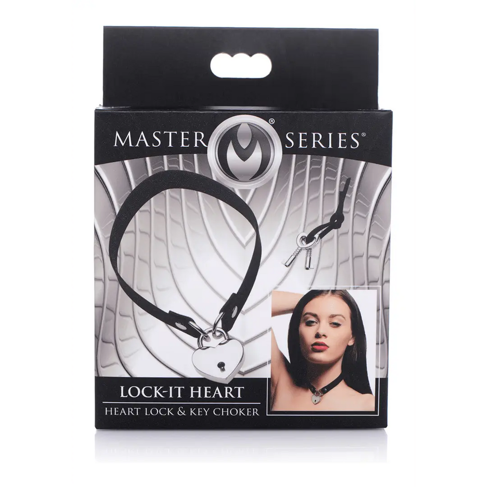 Lock-It - Choker with Heart Lock and Key - foto 3