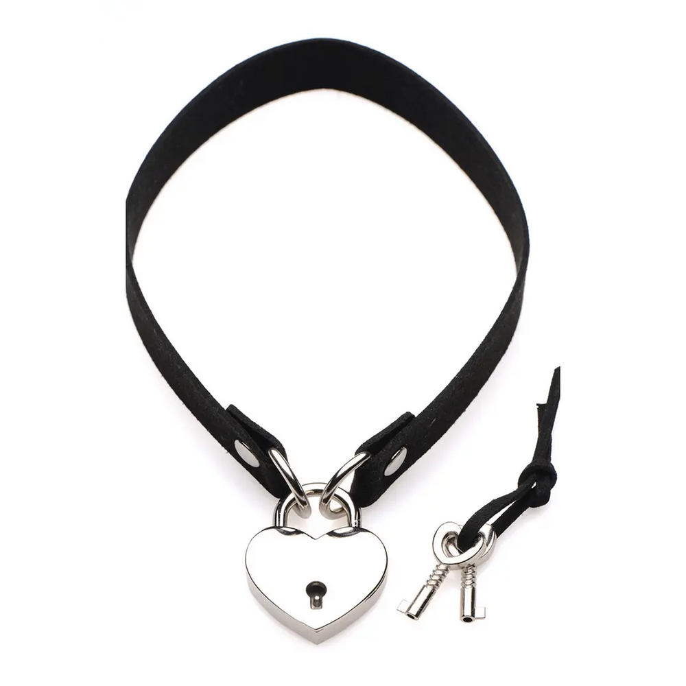 Lock-It - Choker with Heart Lock and Key - foto 4
