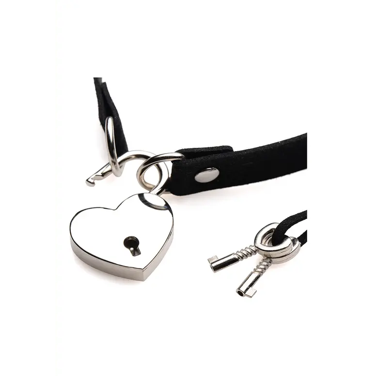 Lock-It - Choker with Heart Lock and Key - foto 2