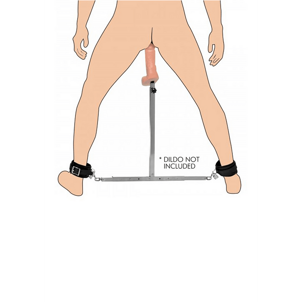 Squat - Spreidstang met Enkelboeien en Anale Dildo - vijfde productfoto