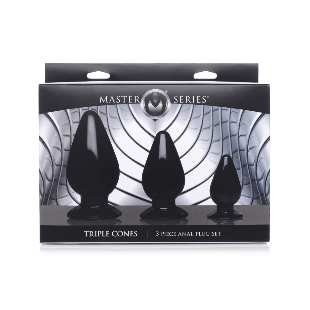 Triple Cones - 3-delige Buttplug Set - foto 2